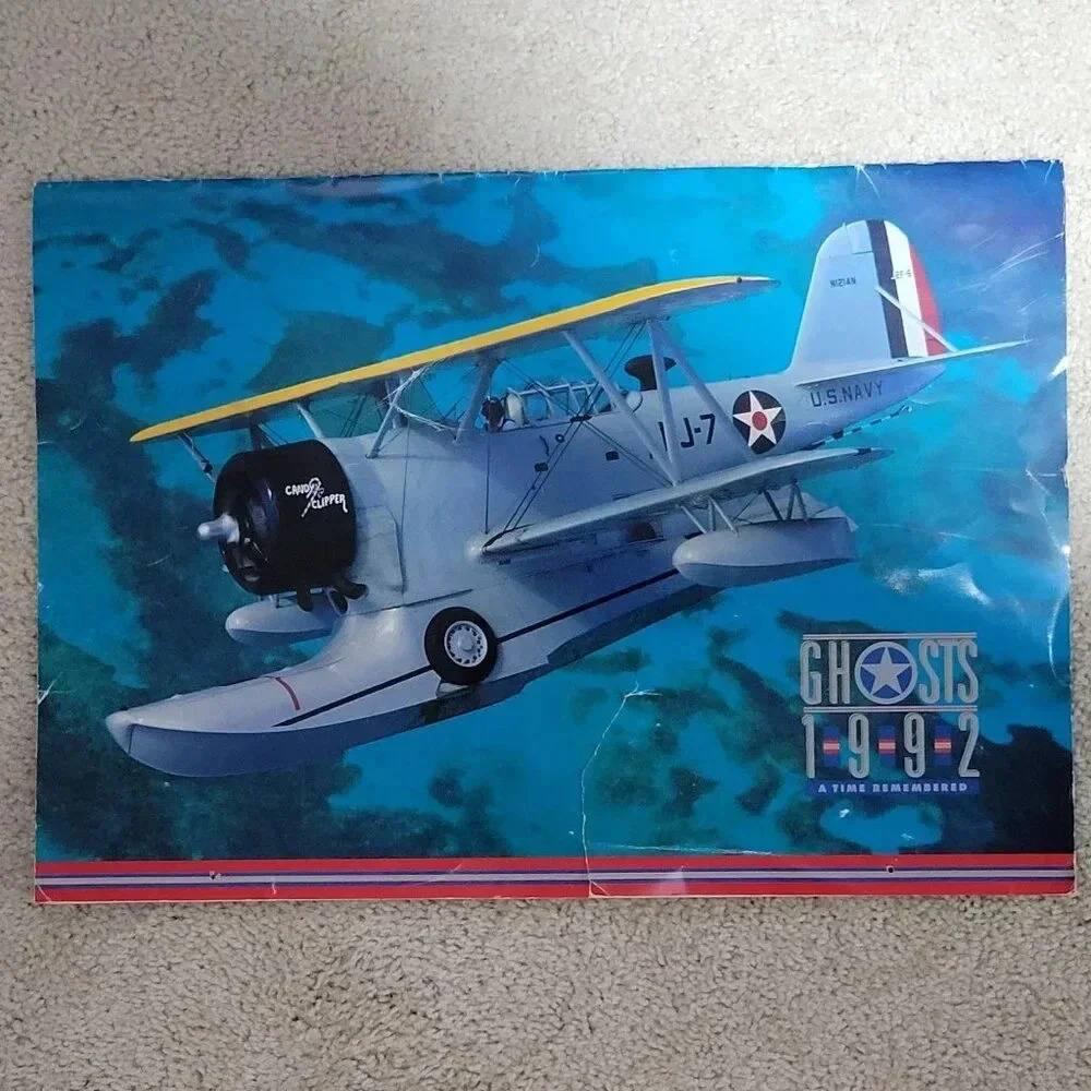 Ghosts 1992 A Time Remembered Photo Calendar Military Airplanes 20" x 14"